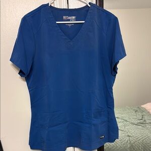 Women’s Grey's Anatomy Royal Blue Scrub Top